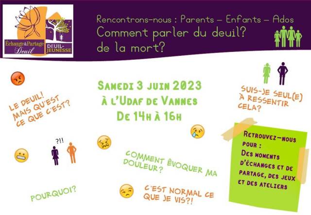 Rencontrons-nous Parents, Enfants, Ados : Comment parler du deuil? De la mort? 