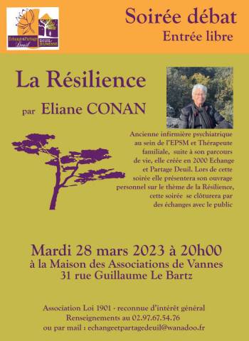 Soirée Résilience par Eliane CONAN