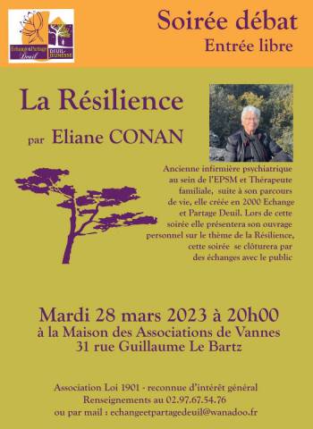 La rsilience par Eliane CONAN - mars 2023 VANNES