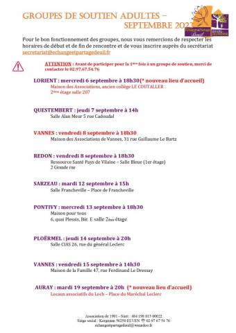 groupe de soutien septembre 2023