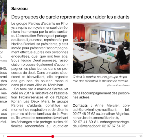 Article Sarzeau Juin 2021