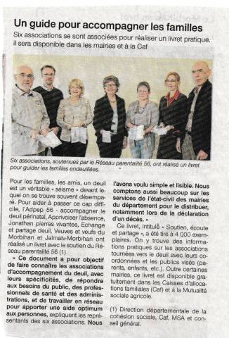 Article Tlgramme - Un guide pour accompagner les familles - avril 2010