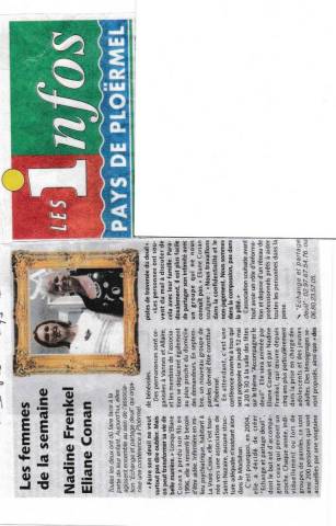 Article Les Infos du Pays de Plormel - Les femmes de la semaine - mai 2011