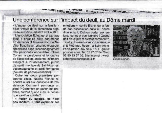 Confrence Nadine Beauthac - Dme Saint-Av - avril 2013