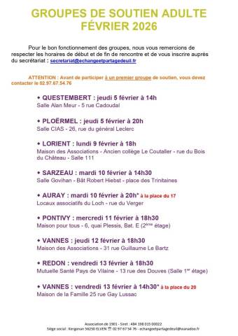 Groupe de soutien F�vrier 2026