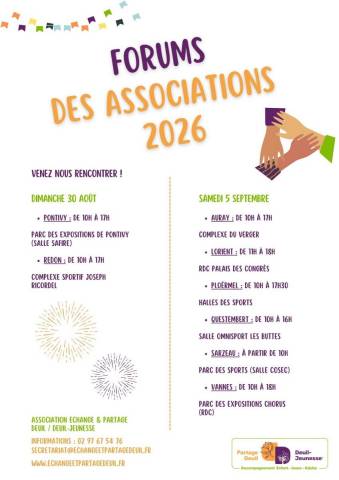 Forums associatifs 2026